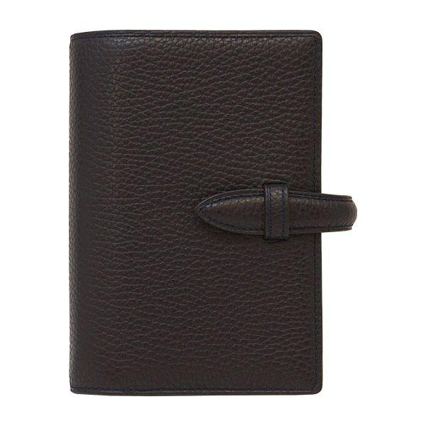 システム手帳 ミニ6 モルビド ベルト リング径15mm ネイビー/スカイ  