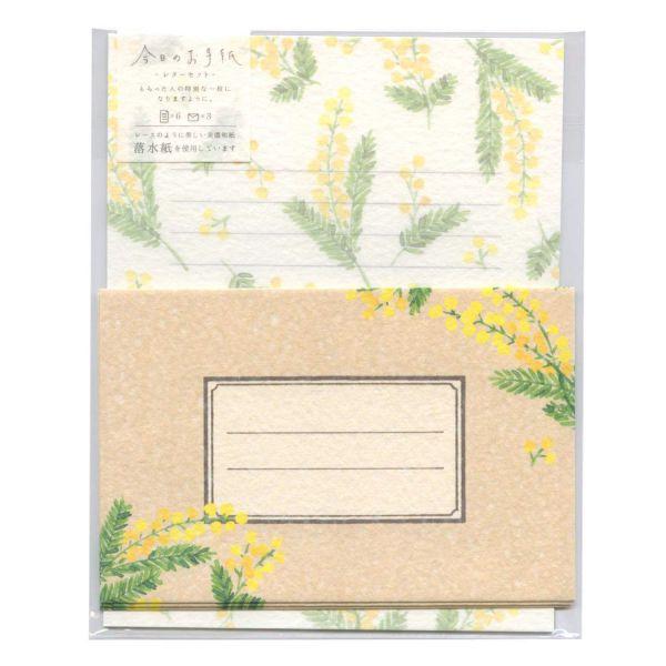 今日のお手紙 レターセット 美濃和紙 ミモザ Lll390 P 文具 文房具のkdm ヤフー店 通販 Yahoo ショッピング