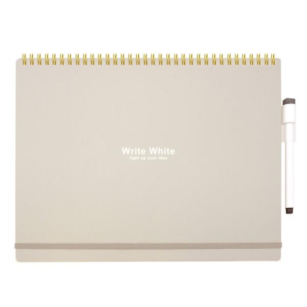 Write White ホワイトボードノートA4 グレー  D150-42