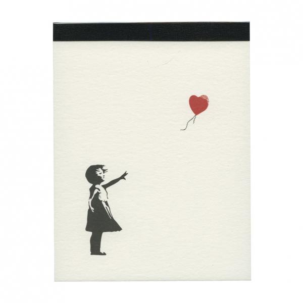 バンクシー Banksy B7サイズ メモ バルーンガール メモ帳 メモパッド