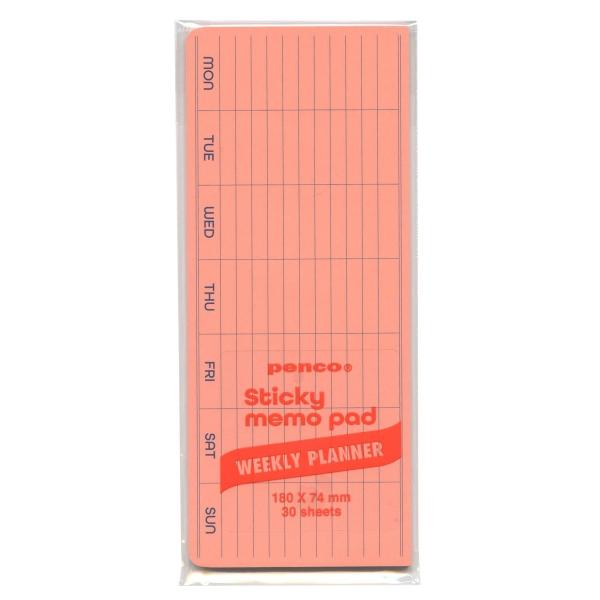 penco/ペンコ スティッキーメモパッド ウィークリー ピンク 週間 予定