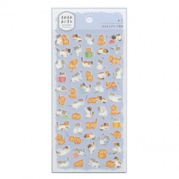 やわらかい雰囲気のアニマルイラストシールです。ピースが小さめなのでスケジュール帳などのちょっとしたスペースにも貼りやすいサイズです。思わず微笑んでしまうような動物たちの表情やポーズをお楽しみ下さい。※詳細画像に別イラストの商品を使用しており...