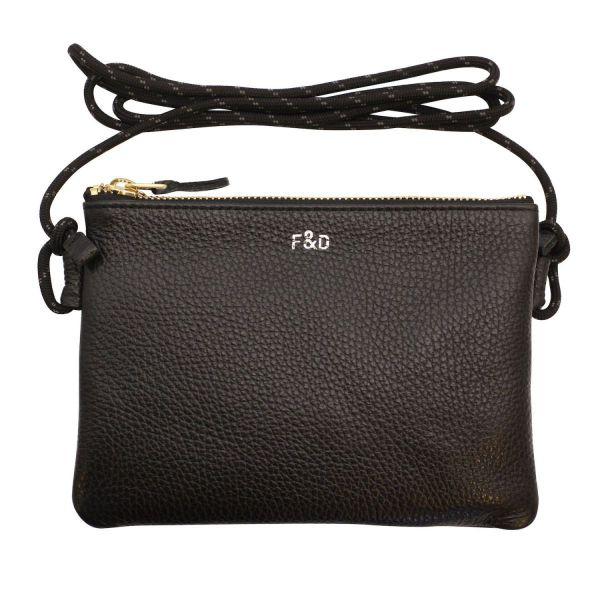 F&D レザーショルダーバッグ ブラック 本革 日本製 FD-60-BK : 文具 