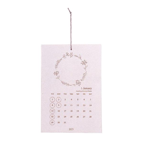 プロペラスタジオ　レタープレスカレンダー（2023年　壁掛け）