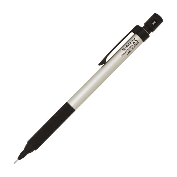 製図用 シャープペン TechDraw2/テックドロー2 0.3mm シルバー 製図用 シャープペン TechDraw2/テックドロー2 0.3mm シルバー