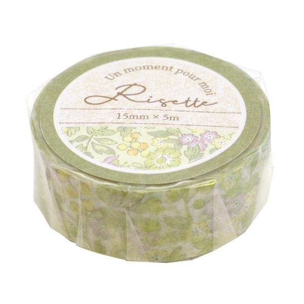 Risette/リゼット マスキングテープ 15mm幅 エヴァ かわいい 花柄
