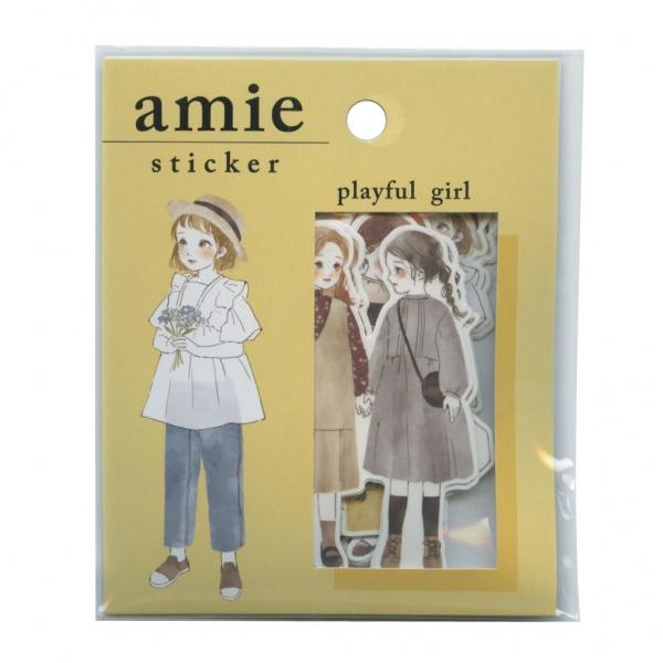 【未使用】先着購入特典 Aimer「ARIA STRINGS」ステッカー Amie sticker/アミ ステッカー playful girl かわいい フレークシール