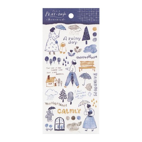 筆やガラスペンで描いたインクタッチ風のシールです。ガラスペンでの書き文字と合わせればイラストまで自分で描いたような満足感のある1ページが仕上がります。: 200000004237: 200000004238: