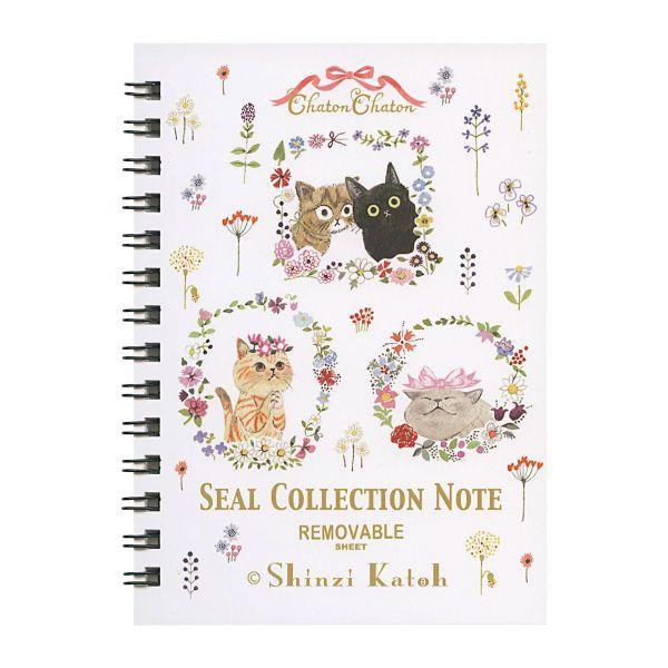 Shinzi Katoh/シンジカトウ シール帳 リング式 A6 chaton ks-sb