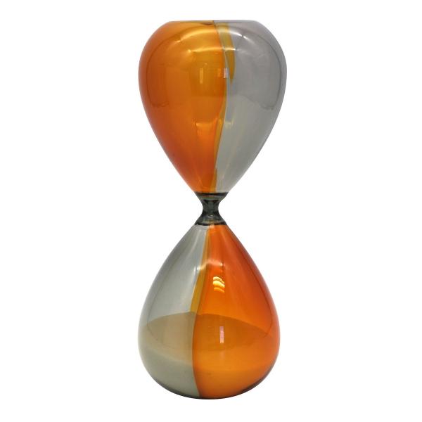 砂時計 バイカラーL（30分） GY×AM（グレー×アンバー） DB082-B : 文具