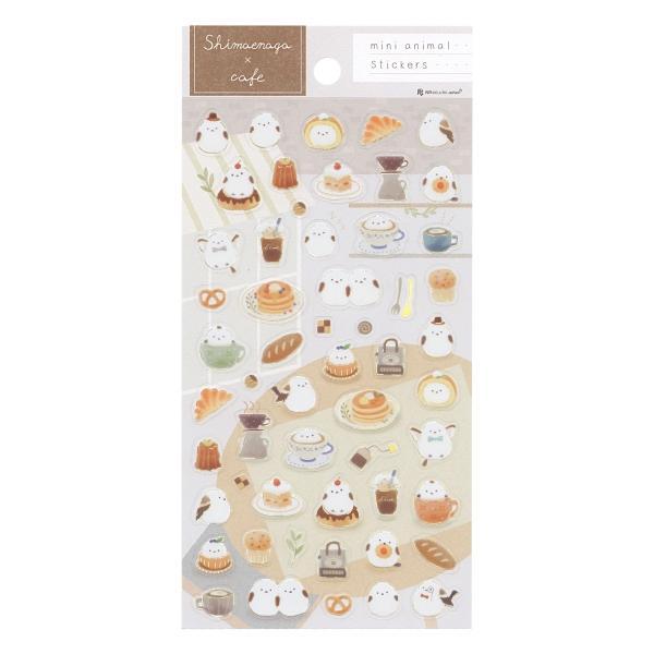 暮らしのモチーフとまったりする動物がかわいい、金箔が輝く透明シールです。シマエナガがカフェで過ごしているデザイン。スイーツやコーヒーとシマエナガの可愛さをお楽しみください。: 600000024199: 200000004443: