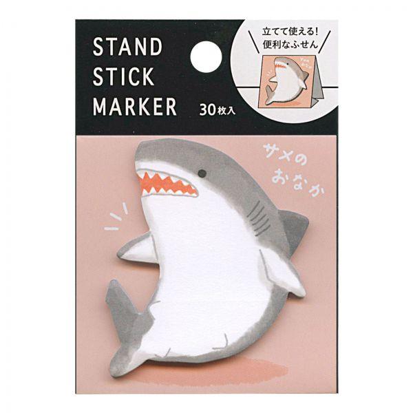 ふせん スタンドスティックマーカー 30枚入 サメ 57976 : 文具