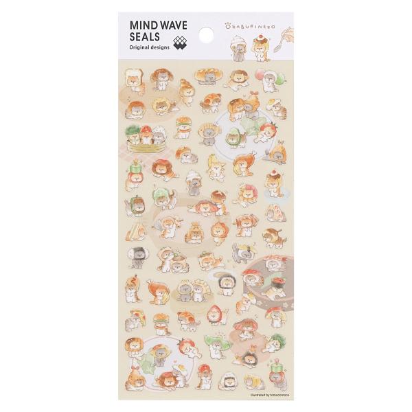 マインドウェイブの新キャラクター達のミニサイズシールです。アニマルやオバケ、ゴロゴロする人など、お気に入りのイラストを見つけてください。: 600000024395: 200000004566: