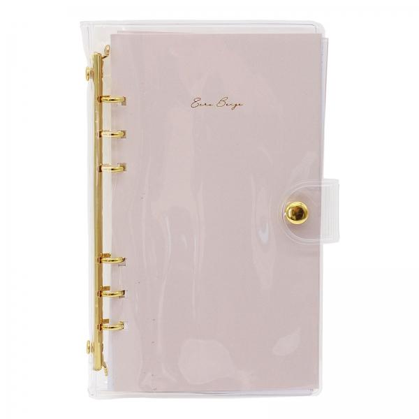 大人のシール収納 6穴バインダー ecrubeige クリアバインダー 222385