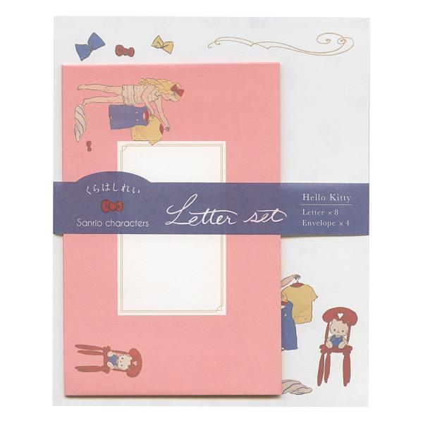 イラストレーター「くらはしれい」さんとサンリオキャラクターがコラボしました。便せんにも封筒にもイラストがたっぷり描かれているレターセットです。便せん:縦146ミリ×横180ミリ 8枚入り封筒:縦100ミリ×横153ミリ 4枚入り: 6000...