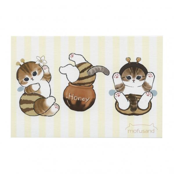 mofusand/モフサンド 春柄 ポストカード PX-150h ぢゅの かわいい ねこ