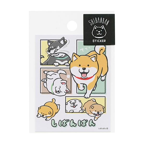 かわいらしいしばんばんのステッカー。スマホケースに貼るのにちょうど良いサイズです。: 600000025264: 200000004942: