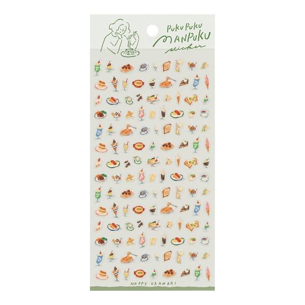PUKUPUKUMANPUKU/ぷくぷくまんぷく ステッカー 軽食 シール 82315