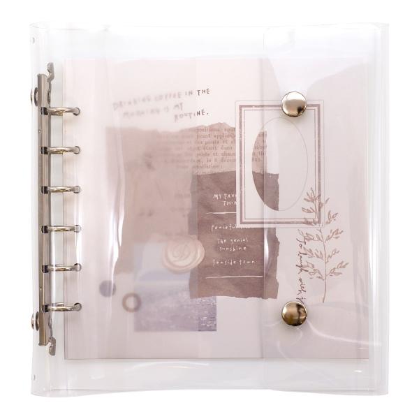 Bine/バイン A6ワイド クリアバインダー シルバー 58050 : 文具