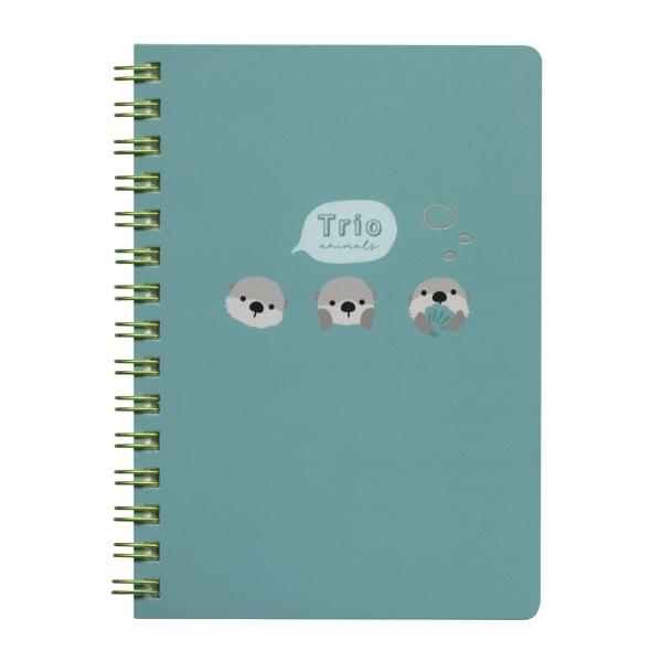 水槽の中で楽しくおしゃべりをする仲間たちをイメージした、水族館のなかよし動物トリオのシリーズです。A6サイズのリングノートで、中紙にもかわいらしいワンポイントのイラストが入っています。7ミリ横罫 160ページ: 600000025522: ...