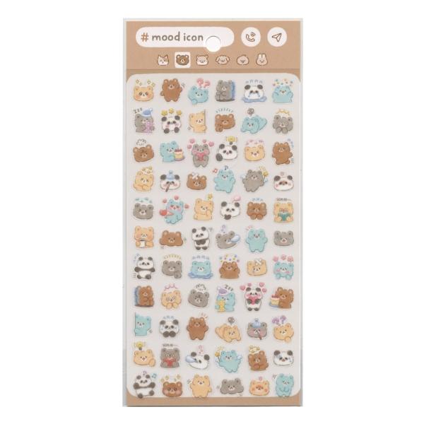 絵文字デザインのシールです。表情豊かなイラストが、その日の気分を表すのにピッタリで、スケジュール帳におすすめです。・日本製: 600000025594: 200000005107: