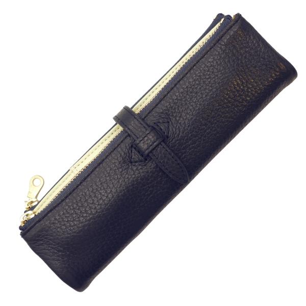 KDMオリジナル ルポ2/セカンド 本革 ペンケース ミッドナイトブルー