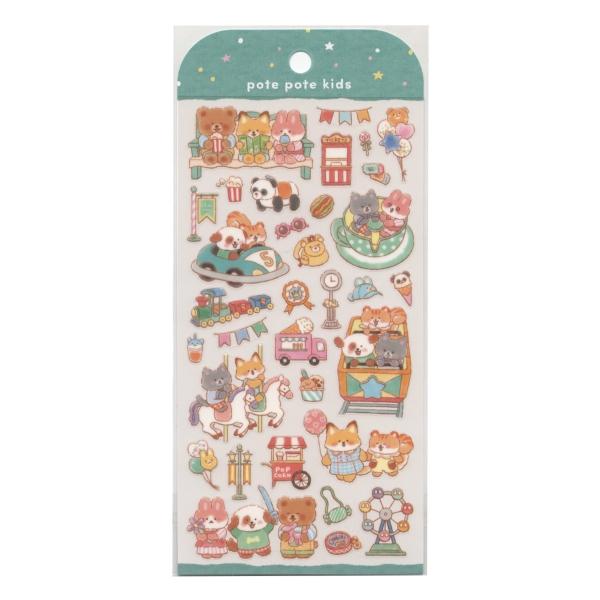 仲良しの動物6匹組が織りなす、日常の小さなドラマを切り取ったシールです。ぽてぽてしたフォルムと子供らしいユーモラスな表情は手帳やカードに貼るだけで癒しを添えてくれます。素材:透明PET・マットニス生産国:日本: 600000026378: ...