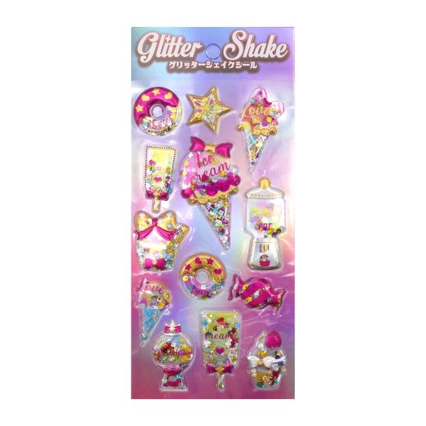 ふわっと膨らんだシールの中に星やハートの形をしたパーツが入ったエアインシール。シールを振るとシャカシャカ音がします。シール帳にはもちろん、手帳やスマホなどオリジナルデコにおすすめです。素材:PVC・エポキシ樹脂中国製: 6000000263...