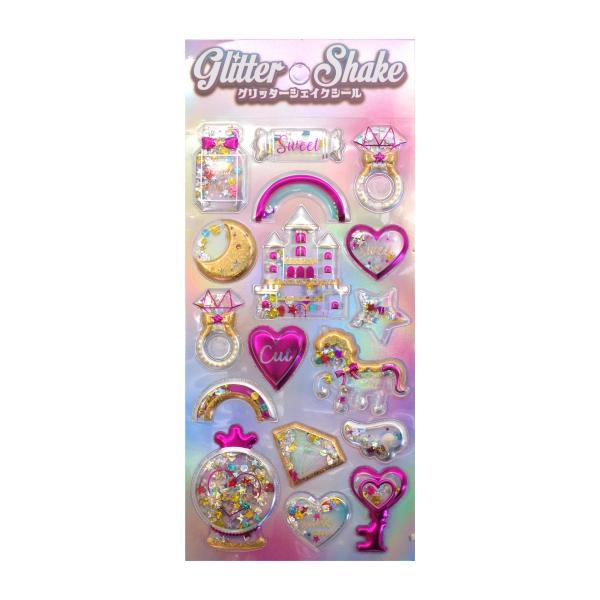 ふわっと膨らんだシールの中に星やハートの形をしたパーツが入ったエアインシール。シールを振るとシャカシャカ音がします。シール帳にはもちろん、手帳やスマホなどオリジナルデコにおすすめです。素材:PVC・エポキシ樹脂中国製: 6000000263...