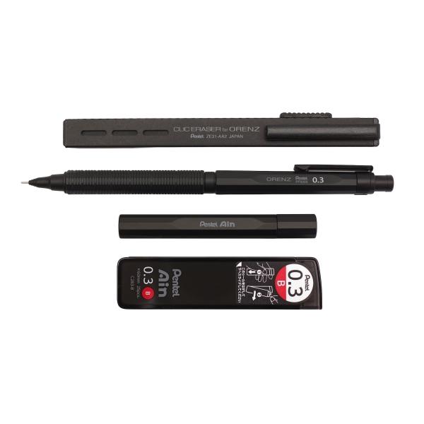 シャープペンシル オレンズネロ 限定 セット 0.3mm ブラック PP3003