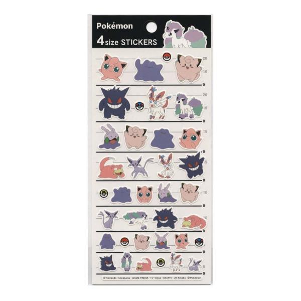 4サイズ STICKER シール ポケモン キャラMIX 300735 : 文具・文房具の