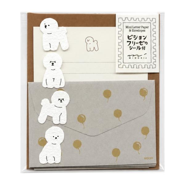 ミニレターセットシール付 ビションフリーゼ  86953006