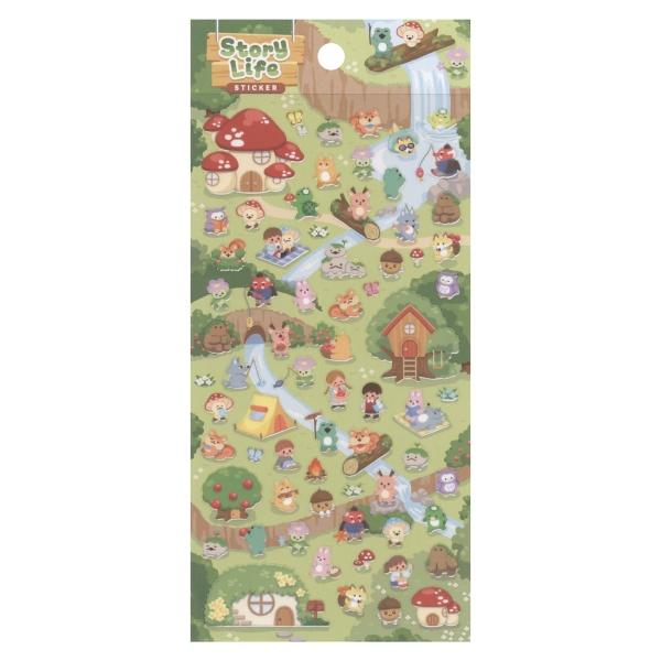 ロストリンク LL ステッカー シール 非売品 ストーリーライフステッカー Forest シール 82840 : 文具・文房具のKDM