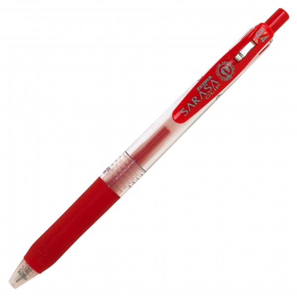 ゲルボールペン サラサクリップ (0.4mm) 赤 JJS15-R : 文具・文房具の