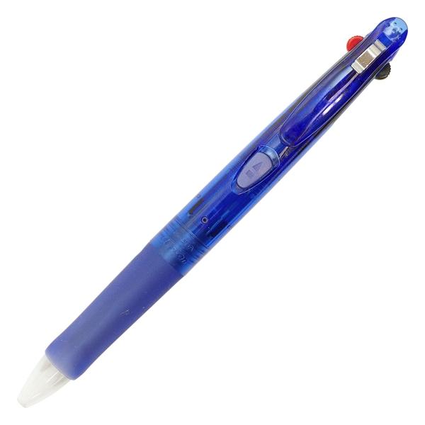 クリップオンG2C 2色ボールペン(黒・赤) 青 B2A3-BL : 文具・文房具の