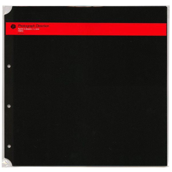 PDフォトアルバムL(PD04)用のアルバムリフィルです。5枚入※裏表とも粘着面になっています※1ページ収納枚数目安：L判6枚※L版サイズ写真約60枚貼付可能本体サイズ:H320×W327(mm)粘着面サイズ：H320×300（mm）（ギリ...