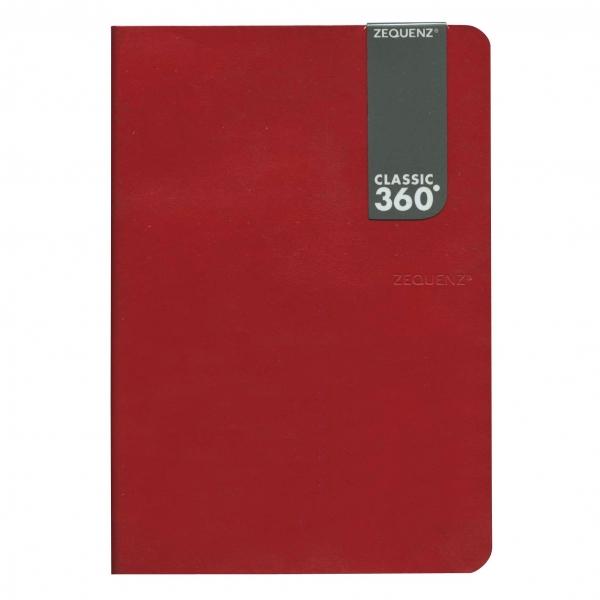 A5 ZEQUENZ/ジークエンス360 L 方眼 レッド  ZQ019 RD