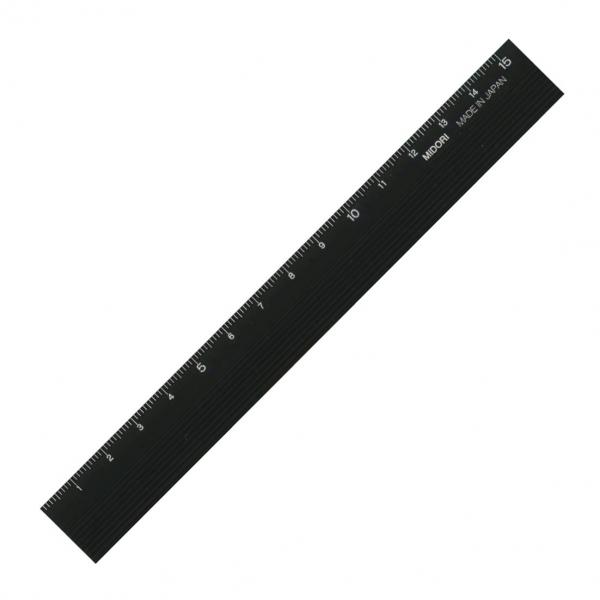アルミ定規 15cm 黒 42256-006 : 文具・文房具のKDM ヤフー店 - 通販