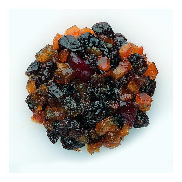 商品名： ミックスフルーツA<br>原材料：砂糖、オレンジピール、レーズン、チェリー砂糖漬（小麦を含む）、水飴、乾燥アップル、ラム酒、ブランデー、パイン砂糖漬／酒精、香料、着色料（カルミン酸）<br>内容量：1kg&...