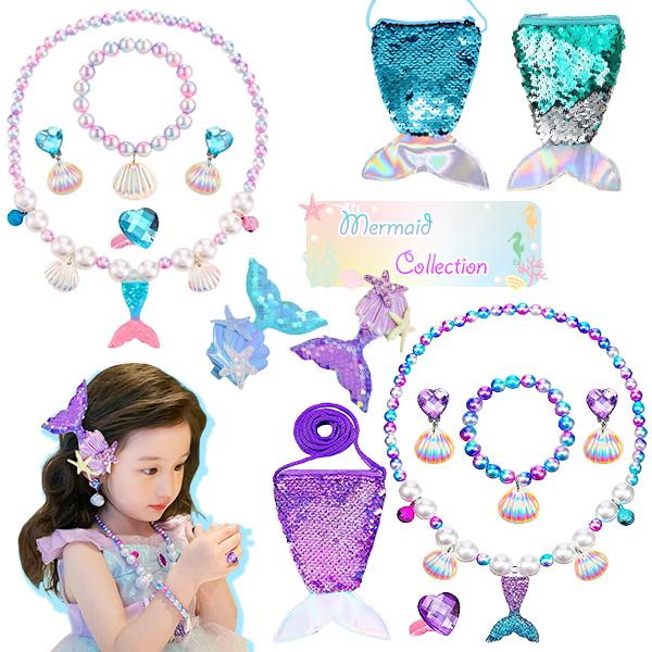ペット用品　mermaid　ご確認　ハンドメイド マーメイドコレクション 6点セット ジュエリー 人魚 コスプレ