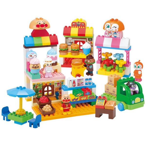 他サイト： それいけ！アンパンマン アンパンマンとみんなのおみせ たっぷりブロックDX バンダイの商品画像