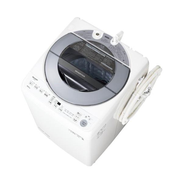 ES-GV8F-S シャープ SHARP [全自動洗濯機 8kg シルバー系]（配達のみ