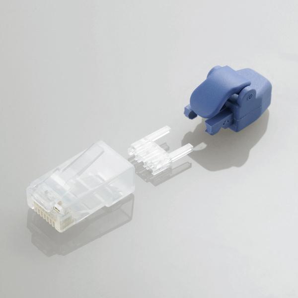 LD-6RJ45T10-TP�v���e�N�^�t���c���̐܂�Ȃ�LAN�R�l�N�^(Cat6)