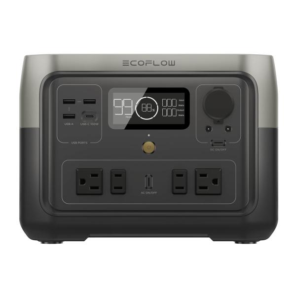 新品EcoFlow  2 Max ポータブル電源ZMR610-B-JP ZMR610-B-JP EcoFlow Technology エコフローテクノロジー RIVER 2 Max