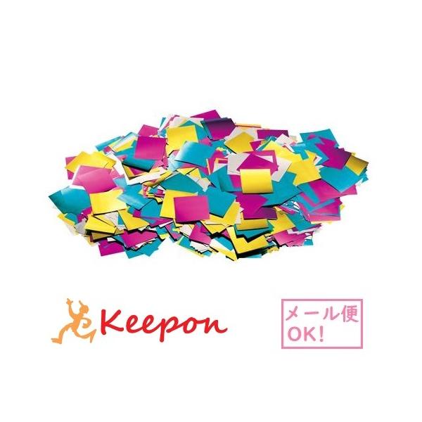 薄く軽い材質で、くるくると回転しながらきれいに落ちていきます。イベントはもちろん、劇や発表会の演出に最適です。商品内容：約2000枚入（金・銀・桃・水色4色ミックス）商品サイズ：25×25mm（一片）厚さ 0.025mm材質：ポリエステル系...