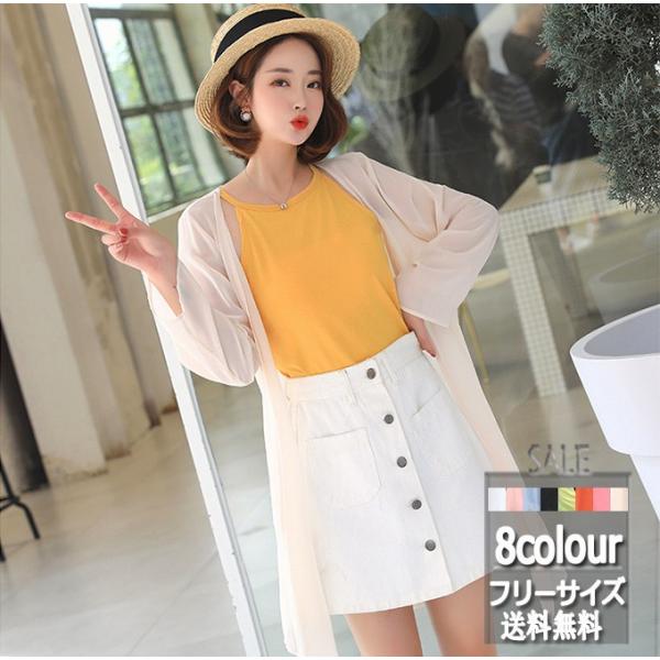 送料無料 長袖カーデガン カーディガン ロングカーディガン 羽織物 夏物 19新作レディース 着痩せ 夏 着