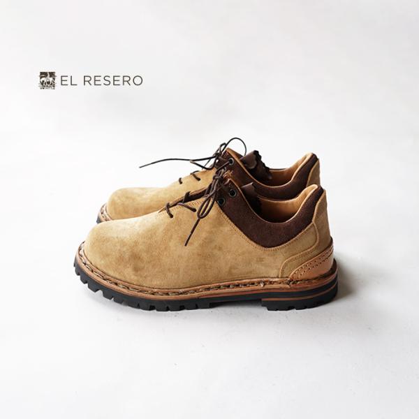 EL RESERO エルレセロ MOUNTAIN BOOTS -BEIGE SUEDE/RUG SOLE