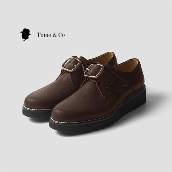 Tomo & Co Tomo&Co トモアンドシーオー BUCKLE SHOES -BROWN バックル 