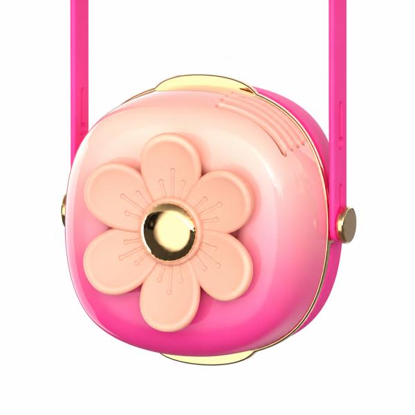 チビファン 扇風機 首掛け 羽なし ハンズフリー 静音 軽量 かわいい 子供用 ミニファン 熱中症対策 暑さ対策 3段階調整 選べる4色 送料無料 KFCHIBI-PK