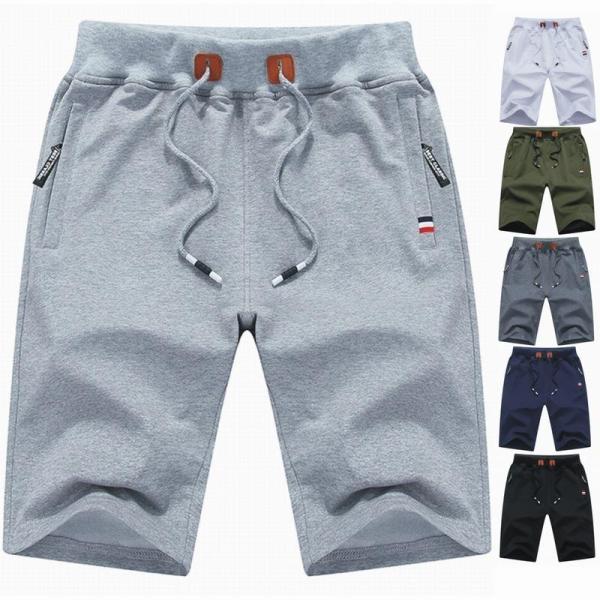 スウェットパンツ 五分丈 メンズ 半ズボン 夏 ハーフパンツ スウェット ジャージ ゆったり 薄手 ジャージパンツ 5分丈パンツ トレーニング